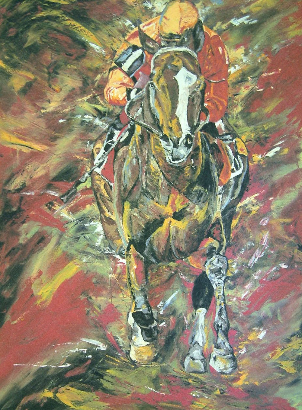 horse racing art